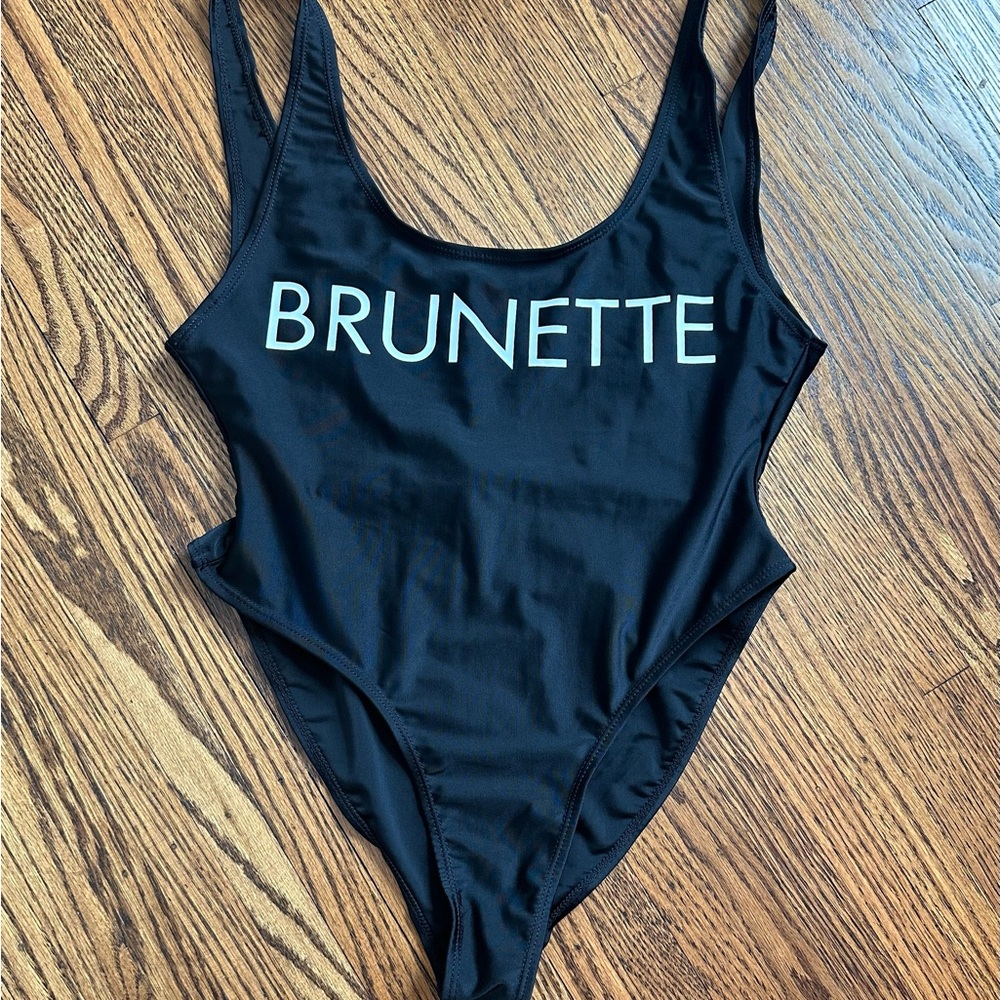 Black Brunette Swimsuit M/L